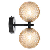 Felton 2 Light Wall Light Black